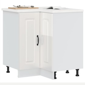 Mueble cocina esquina Kalmar madera ingeniería blanco