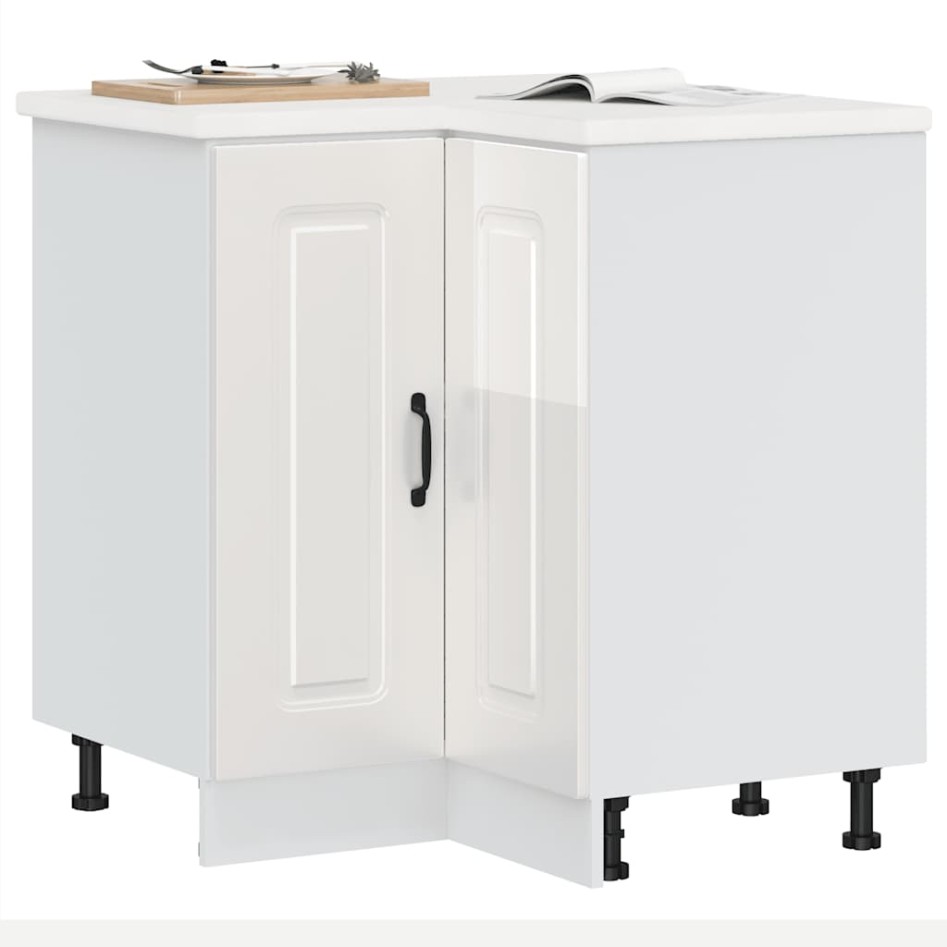 Mueble cocina esquina Kalmar madera ingeniería blanco