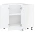 Mueble cocina esquina Kalmar madera ingeniería blanco