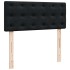Estructura de cama otomana colchón terciopelo negro