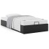 Estructura de cama otomana sin colchón negro 100x200