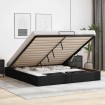 Estructura de cama otomana sin colchón negro 180x200 cm