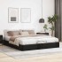 Estructura de cama otomana sin colchón negro 180x200