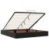 Estructura de cama otomana sin colchón negro 180x200