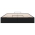 Estructura de cama otomana sin colchón negro 140x190