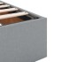 Estructura de cama otomana sin colchón gris claro