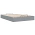 Estructura cama otomana sin colchón tela gris claro 140x190