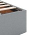 Estructura cama otomana sin colchón tela gris claro 140x190