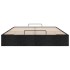 Estructura cama otomana sin colchón tela negra 140x190