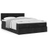 Cama otomana con colchón tela negra 140x200