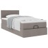Cama otomana con colchón topo 90x200 cm