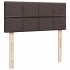 Cama otomana con colchón marrón oscuro 120x200 cm