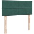 Estructura cama otomana colchón terciopelo verde