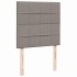Estructura de cama otomana colchón tela gris pardo