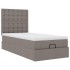 Cama otomana con colchón topo 90x200 cm