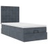 Estructura cama otomana colchones gris oscuro