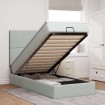 Estructura cama otomana colchones gris claro 100x200cm