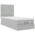 Estructura cama otomana colchones gris claro