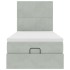 Estructura cama otomana colchones gris claro