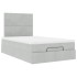 Estructura cama otomana colchones gris claro