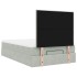Estructura cama otomana colchones gris claro