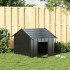 Caseta para perros con techo acero galvanizado 83x130x85