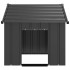 Caseta para perros con techo acero galvanizado 83x130x85