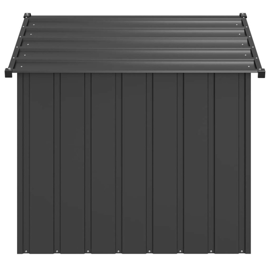 Caseta para perros con techo acero galvanizado 131x101x102