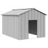 Caseta para perros con techo acero galvanizado 113x153x101