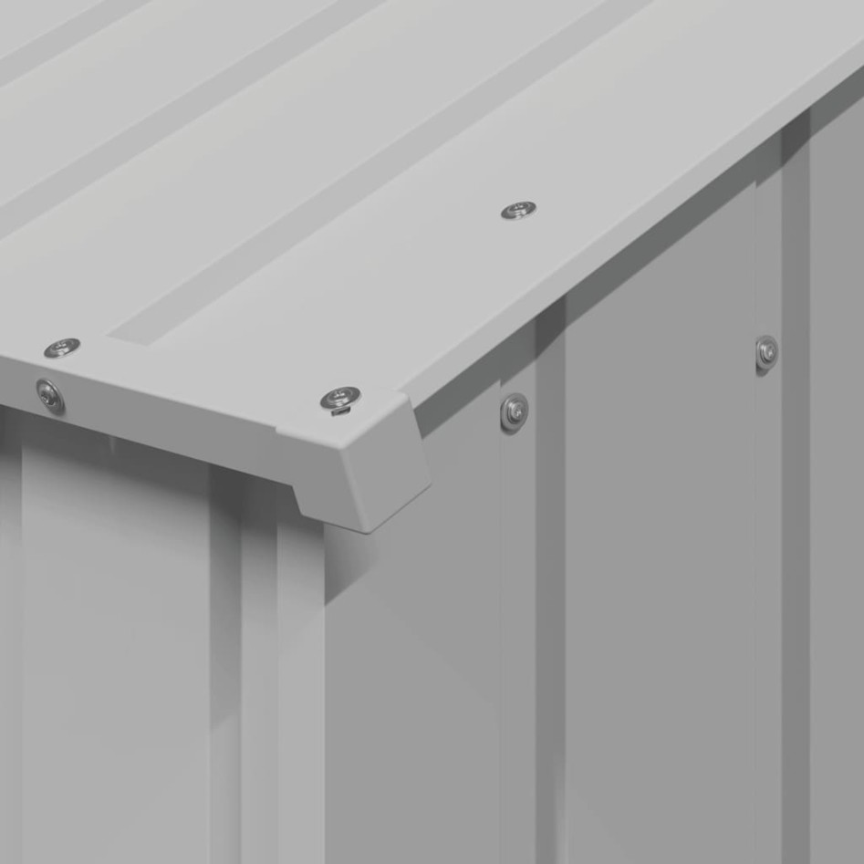 Caseta para perros con techo acero galvanizado 113x153x101