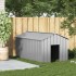 Caseta para perros con techo acero galvanizado 114x202x101