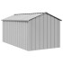 Caseta para perros con techo acero galvanizado 114x202x101