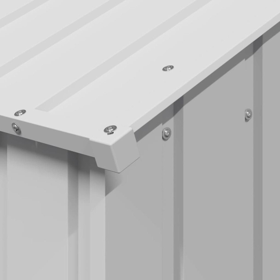 Caseta para perros con techo acero galvanizado 114x202x101