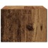 Mesitas de noche de pared luces LED 2 unidades madera