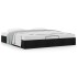 Estructura de cama otomana sin colchón tela negra 200x200