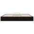 Estructura de cama otomana sin colchón tela negra 200x200