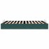 Estructura de cama otomana sin colchón verde oscuro 140x200