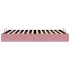 Estructura cama otomana sin colchón terciopelo rosa 140x190