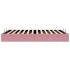 Estructura cama otomana sin colchón terciopelo rosa 140x200