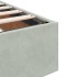 Estructura de cama otomana sin colchón gris claro