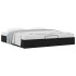 Estructura cama otomana sin colchón terciopelo negra 200x200