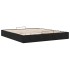 Estructura cama otomana sin colchón terciopelo negra 200x200