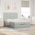 Estructura cama otomana colchones gris claro