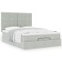 Estructura cama otomana colchones gris claro