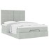 Estructura cama otomana colchones gris claro
