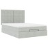 Estructura cama otomana colchones gris claro