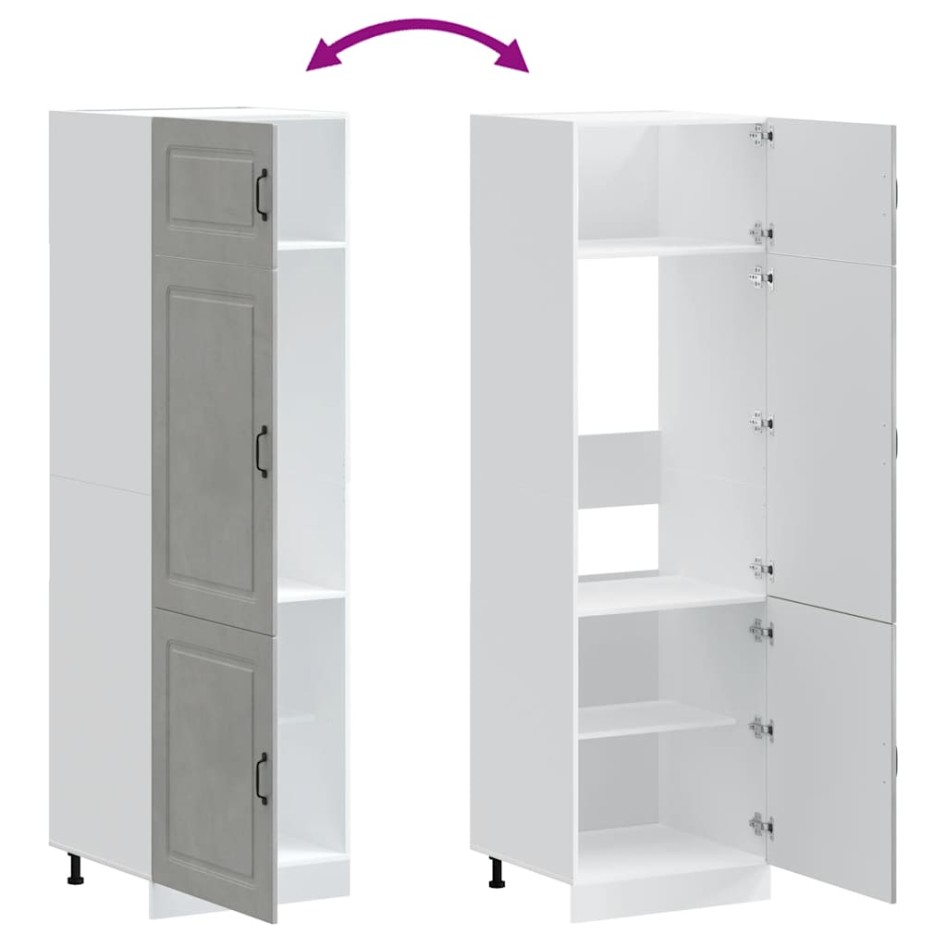 Armario de cocina Kalmar madera de ingeniería gris