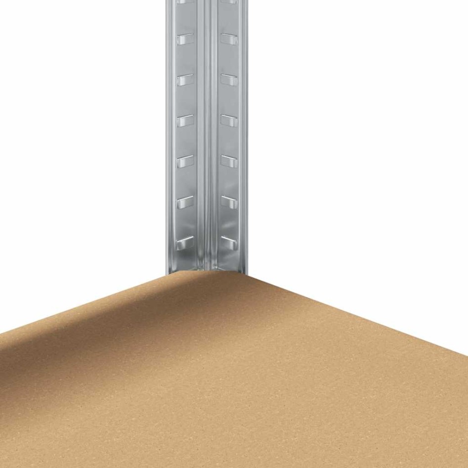 Estanterías resistentes 5 niveles 3 uds contrachapada y