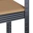 Estante almacenaje 4 niveles 4 uds acero y madera