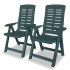 Set de mesa y sillas bistró de jardín 3 piezas plástico